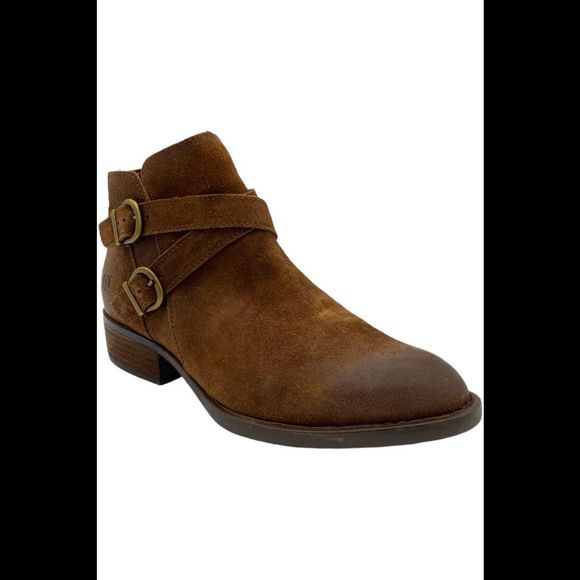 Born Ozark Distressed Suede Bootie Rust Copper - Medium - Picture 1 of 3